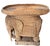 Vintage Woven Wicker Elephant Tray Side Drinks Table With Wood Tusks, Tropical Regency Style For Sale - Image 10 of 13