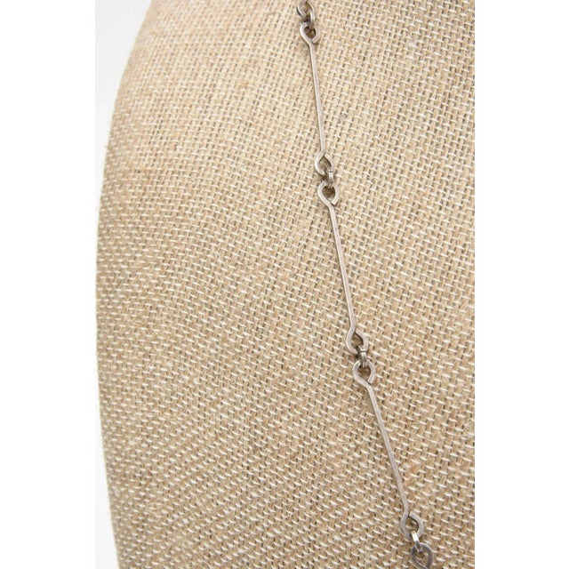 Vintage Bjorn Weckstrom for Lapponia Sculptural Sterling Silver & Resin Necklace For Sale - Image 10 of 10