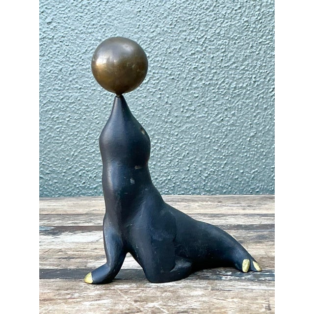 Vintage Mexican Seal With Ball For Sale - Image 4 of 12
