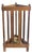 Antique English Bobbin-Turned Oak Umbrella & Cane Stand With Brass Liner For Sale