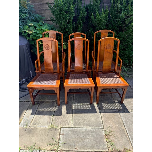 Set of 6 Vintage Henredon Chinese Chippendale Chairs For Sale - Image 16 of 16