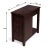 Transitional Kelton 4 Drawer Side Table, Dark Brown For Sale - Image 3 of 8