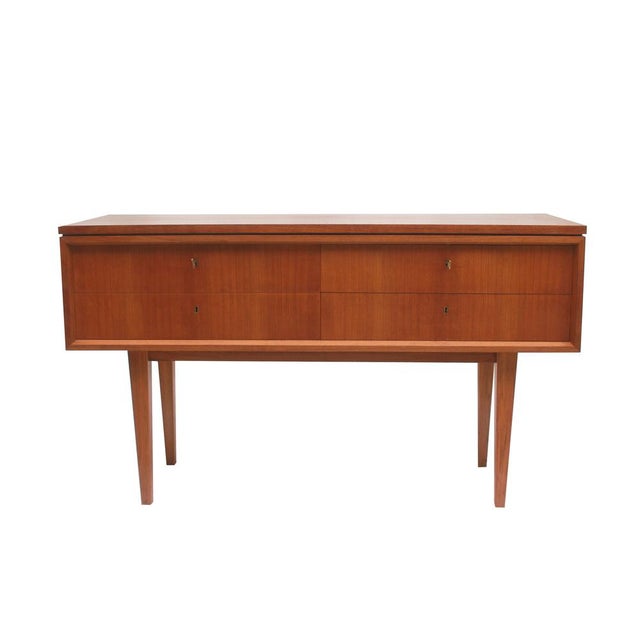 Custom-Made Chest of Drawers in Walnut, 1955 For Sale - Image 10 of 10