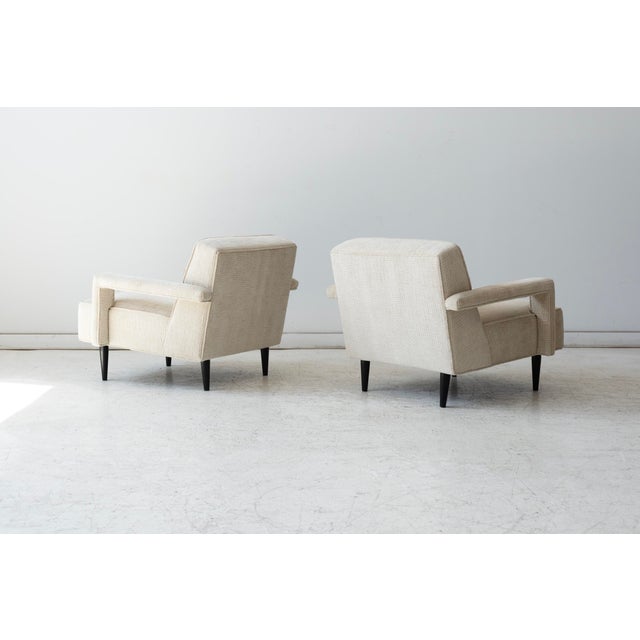 Metal Pair of Paul Laszlo Style Lounge Chairs For Sale - Image 7 of 12