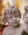 Stone Gray Early 20th Century French Cast Stone Cherub Garden Sculpture on Pedestal For Sale - Image 8 of 14