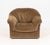 Italian Brown Velvet Upholstered Arm Chair, 1970s. 30" H x 39" W x 36" D; seat: 16" H. Provenance: From a Long Island, New...