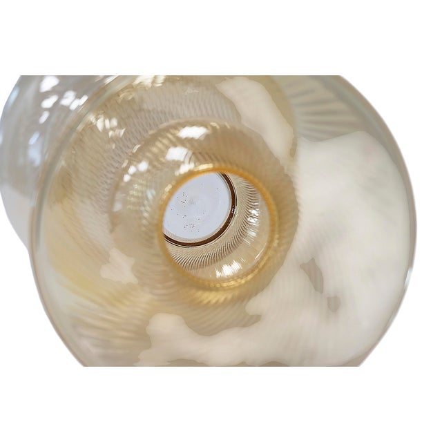 Italian Handmade Glass Vase For Sale - Image 5 of 6