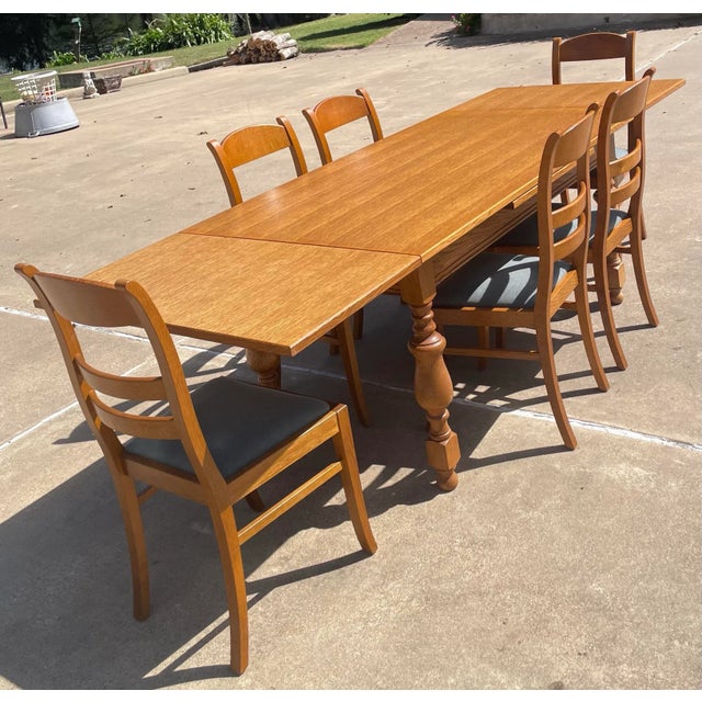 Vintage English Draw Leaf Dining Table For Sale - Image 11 of 12