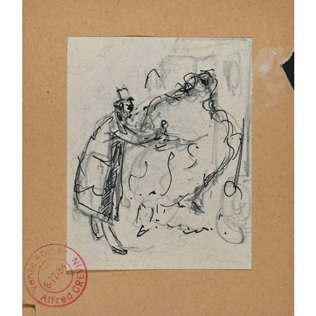 Alfred Grevin, Figure, Original Drawing, Late-19th-Century For Sale