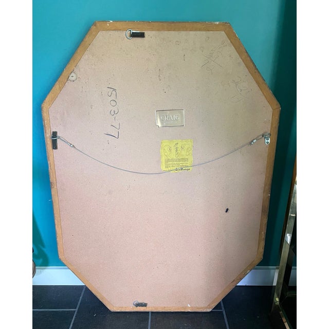 Gold La Barge Faux Bamboo Gold Gilt Mirror For Sale - Image 8 of 9