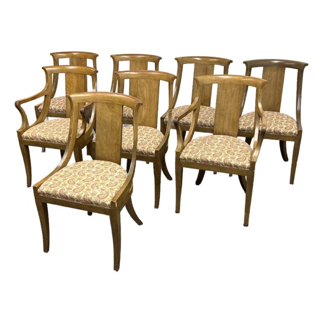Baker Furniture Palladian Dining Chairs, Set of Eight For Sale