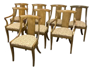 Baker Furniture Palladian Dining Chairs, Set of Eight