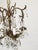 Antique 4 Arm 4 Light Lovely Lavish Brass Cut Lead Glass Crystal Chandelier For Sale - Image 9 of 12