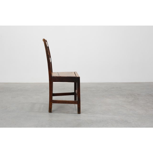 Antique Late 19th Century Oak Side Chair, Belgium For Sale - Image 6 of 17