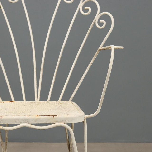Lacquered Iron Garden Chairs For Sale - Image 5 of 11