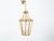 Art Nouveau Style Gilt Metal Three-Light Lantern with Subtle Scrolling Effects For Sale - Image 9 of 12