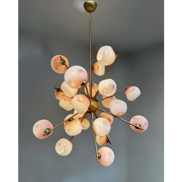 21st Century Ombre Blush Sputnik Chandelier by Fabio LTD For Sale - Image 10 of 11
