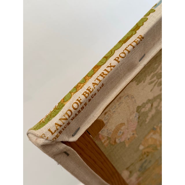 1970s 1970s Beatrix Potter Linen Fabric Panel, Framed For Sale - Image 5 of 6