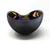 Contemporary Yalos Murano Shell Glass Bowl in Black & Mother of Pearl For Sale - Image 3 of 9