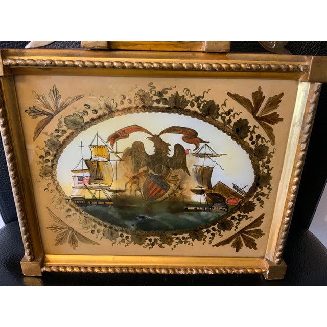 A very attractive Willard style Battle of Lake Erie timepiece or Banjo clock probably made around the late 1800’s or early...
