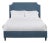 Reagan Full/Double Bedframe, Navy Linen For Sale