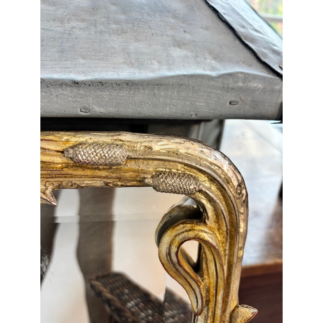 1970s Elegant Gold Gilt Mirror — “Cat O Nine Tails” For Sale - Image 12 of 16
