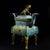 Chinese Chinese Cloisonné Incense Burner | Gilt Bronze Celestial Dog Finial & Floral Motif For Sale - Image 3 of 10