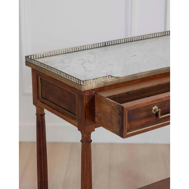 Mid 20th Century Louis XVI Style Console In Mahogany. For Sale - Image 9 of 10