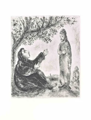 Marc Chagall, Deborah, the Prophetesse, Etching, 1956