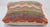 Tribal Arteverk Handwoven Afghan Kilim Pillow — Green & Orange Chevron For Sale - Image 3 of 3