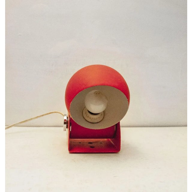 1970s Vintage Italian Orange Table Lamps or Sconces, 1970s, Set of 2 For Sale - Image 5 of 8