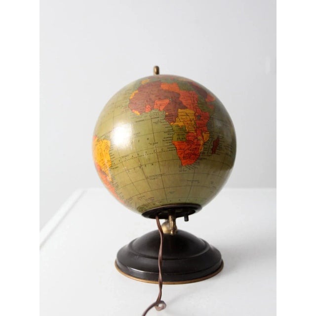 Replogle Illuminated Globe Circa 1949 For Sale - Image 4 of 13