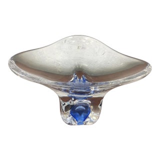 Signed Vintage Art Glass Bowl For Sale