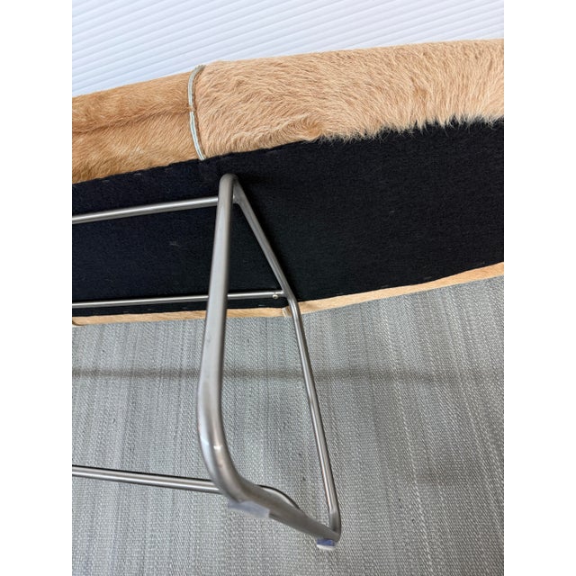 Modloft Carey Bench, Hair on Hide For Sale - Image 10 of 12