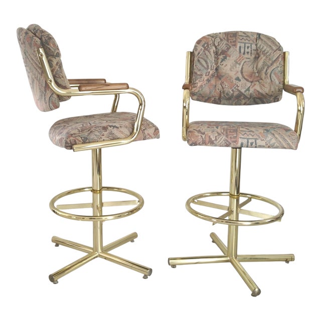 Mid 20th Century Chromecraft High Stools For Sale