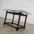 Handsome Late 20th Century Jacobean Style rectangular barley twist base and glass top end table. Beautiful condition,...