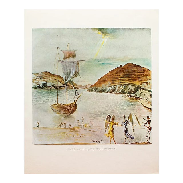 1950s After Salvador Dali "The Arrival", First Edition Swiss Full-Color Print For Sale
