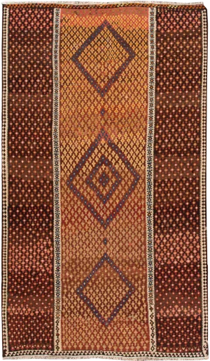 Mid-20th Century Vintage Persian Kilim Wool Rug