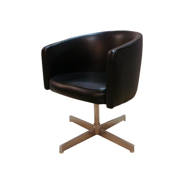 Vintage Jansko Black Swivel Desk Chair Chairish