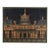 Vintage Modernist Architectural Painting With Pagoda For Sale