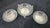 A fine Edwardian sterling silver three-piece table centre ensemble comprising a central bon bon tazza accompanied by two...