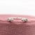 Modern Stackable Band Ring with Natural Diamonds & Milgrain Details in Solid 14K Gold For Sale - Image 3 of 6