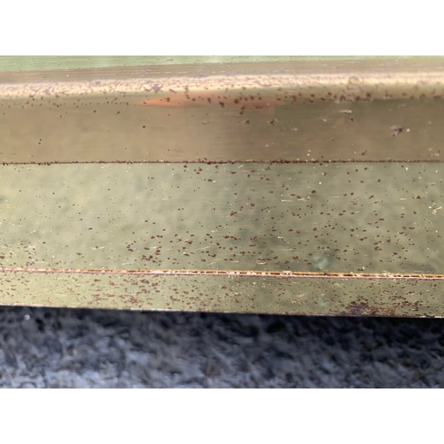 1970s Vintage Lucite & Brass Trunk With Base For Sale - Image 11 of 12