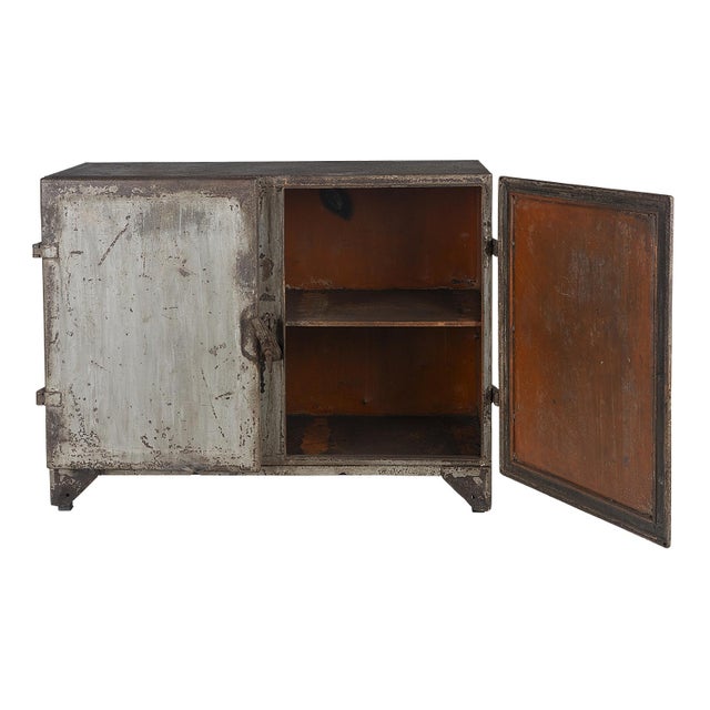 Late 20th Century Vintage British Colonial Metal Document Cabinet For Sale - Image 5 of 9