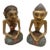 Large Vintage Indonesian Javanese Loro Blonyo Hand-Carved Polychrome Wood Bride & Groom Figures – Pair For Sale