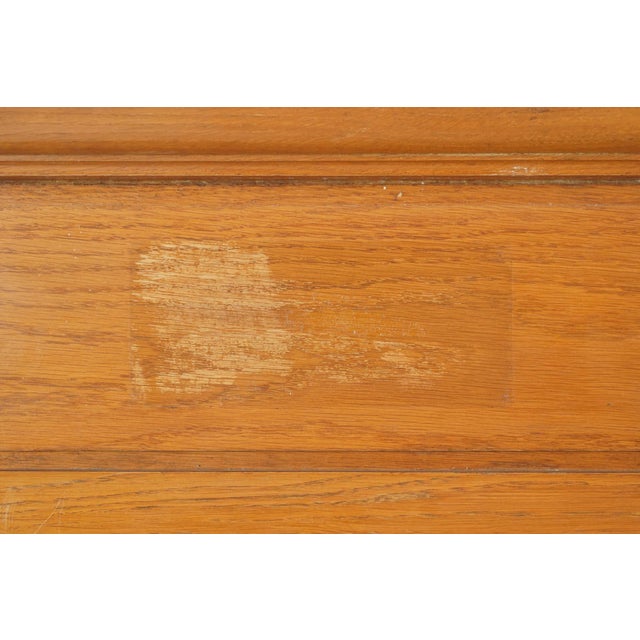 Wood Vintage French City Hall Wall Mounted Display Case For Sale - Image 7 of 9