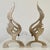 Jean Cocteau Flame Brass Andirons, France, 1960s, Set of 2 For Sale - Image 4 of 15
