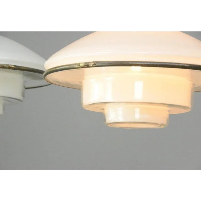 Poul Henningsen Glass Sistrah P4 Pendant Light from Otto Muller, 1930s For Sale - Image 4 of 10