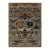 Modern Blue and Gold Bidjar Style Hand-Knotted Wool Rug With Palmette Motifs For Sale