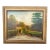 19th Century English Village Bridge Oil on Canvas For Sale